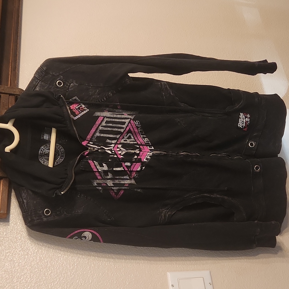 Affliction Long Sleeve lightweight jacket